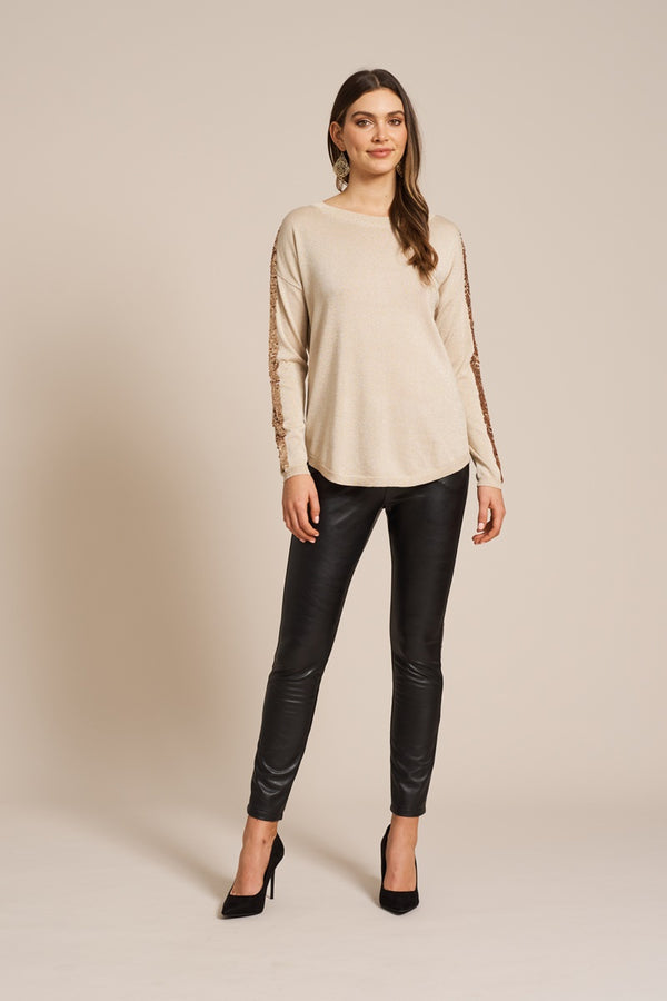 Eb & Ive - Coco Sequin Knit - Ivory