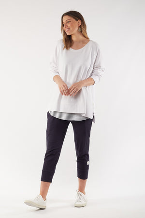 Elm - Fundamental Sydney Crew - White | milk + ginger