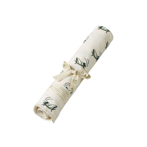 Nature Baby - Cotton Wrap - Grasshopper Print | milk + ginger