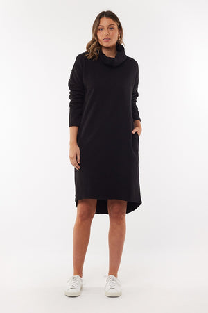 Foxwood - Natalie Dress - Black | milk + ginger