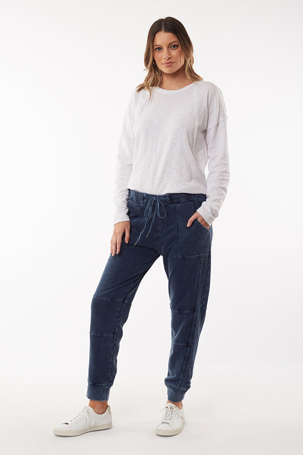 Foxwood - Annie Pant - Washed Denim | milk + ginger