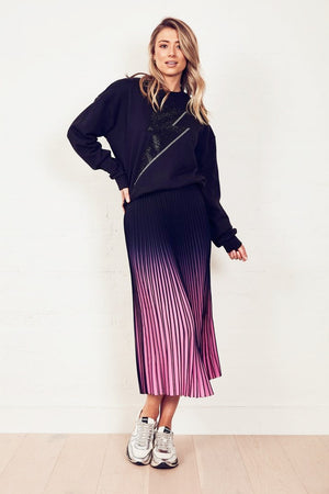 The Others - The Sunray Skirt - Navy to Pink Ombre | milk + ginger