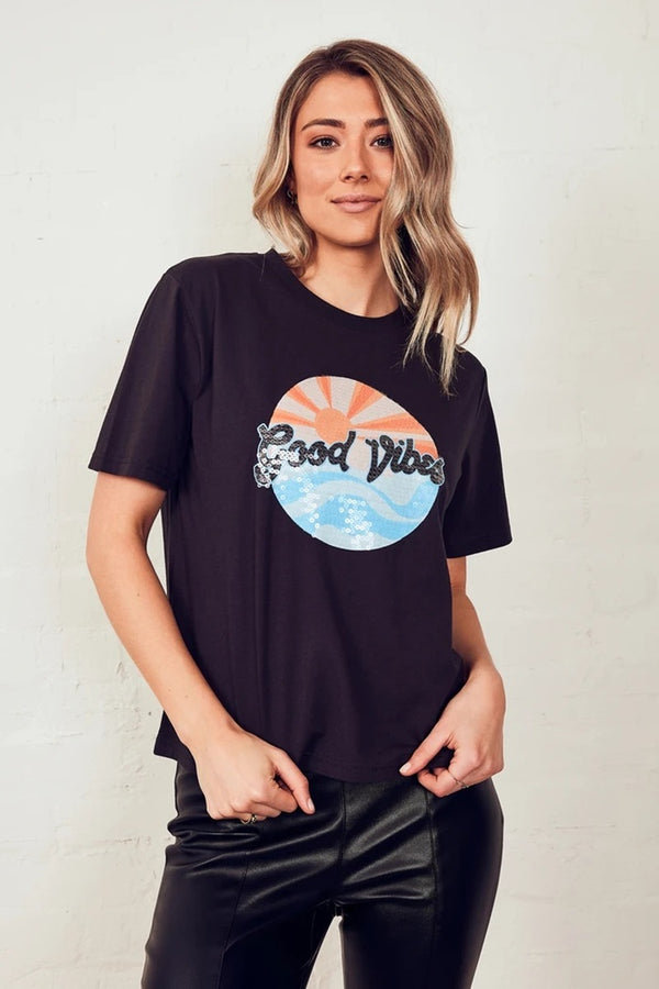 The Others - Vintage Tee - Vintage Black with Good Vibes