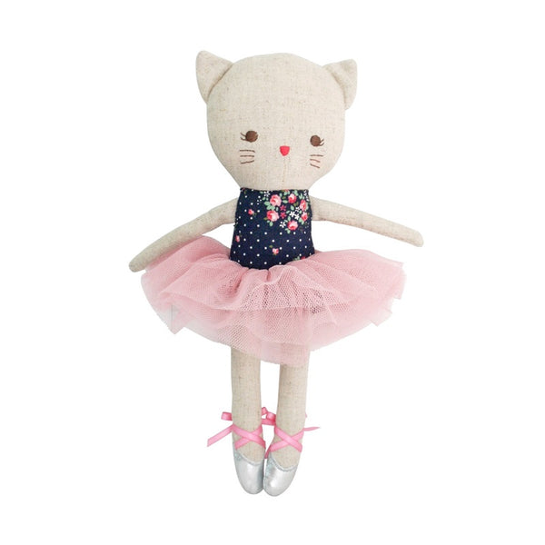 Alimrose - Odette Kitty Ballerina 25cm - Midnight Floral