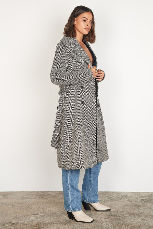 Esmaee - Modrian Coat -Herringbone