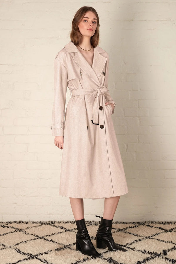 Esmaee - Parker Trench Coat - Wheat