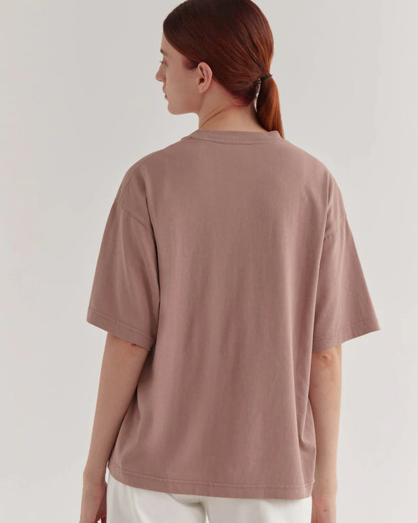 Assembly Label - Oversized Tee - Rosewood