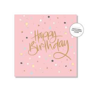 Just Smitten Mini Gift Card - Peachy Birthday Confetti | milk + ginger