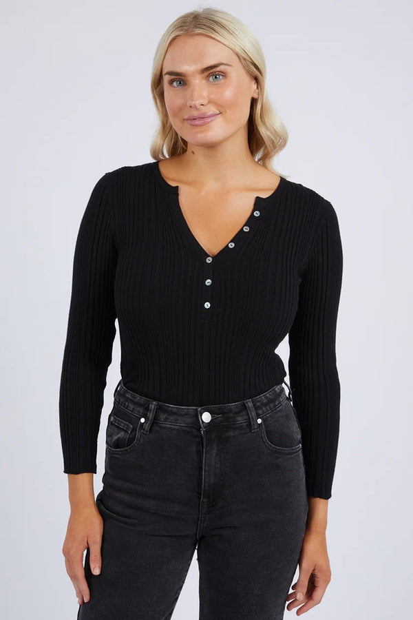 Foxwood - Hannah Rib Knit - Black