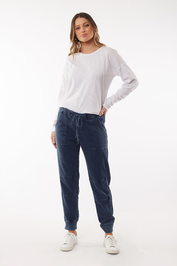 Foxwood - Annie Pant - Washed Denim | milk + ginger