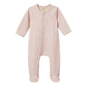 Nature Baby - Dreamlands Suit - Stardust Rose Bud Print | milk + ginger