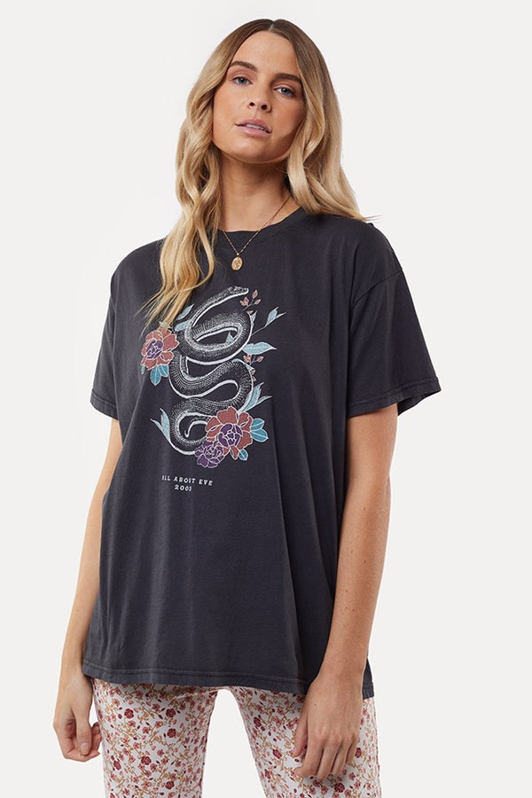 All About Eve - Serpent Tee - Washed Black