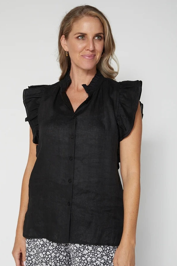 Stella + Gemma - Tulip Top - Black