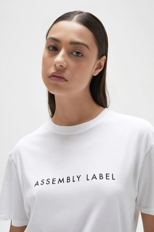 Assembly Label - Everyday Organic Logo Tee - White/Black