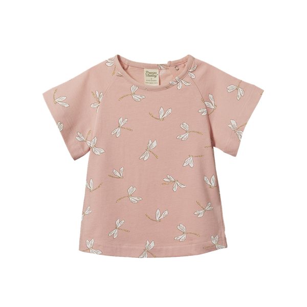 Nature Baby - Juniper Tee - Dragonfly Lily Print