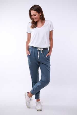 Elm - Wash Out Pant - Steel Blue | milk + ginger