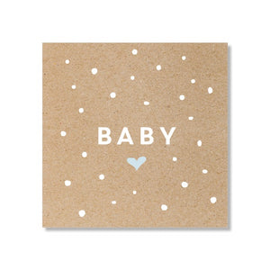 Just Smitten Mini Gift Card - Baby Confetti Blue | milk + ginger