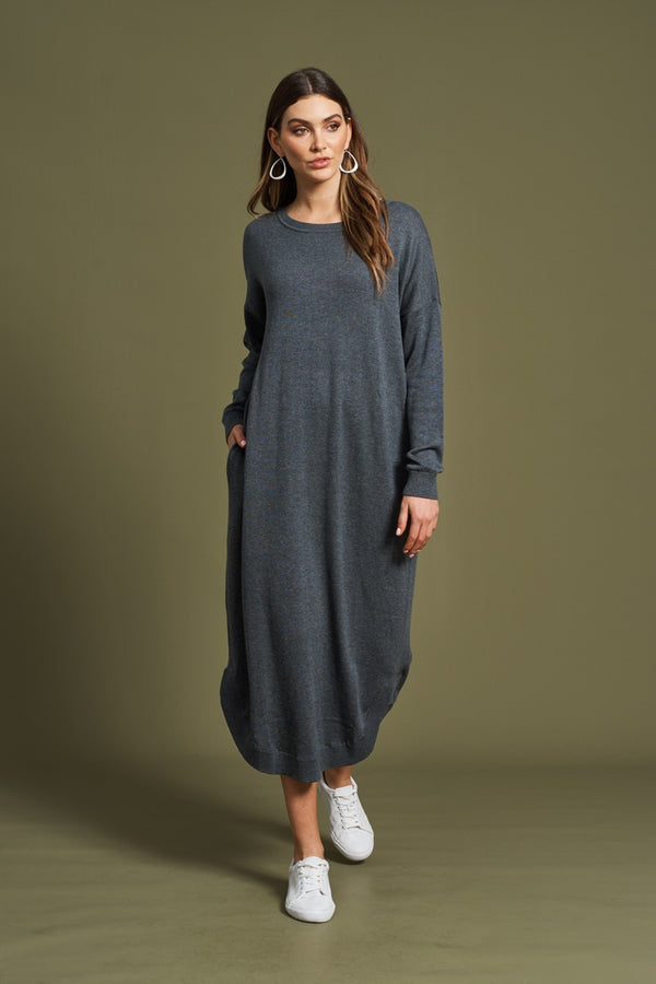 Eb & Ive - Turia Knit Dress - Slate