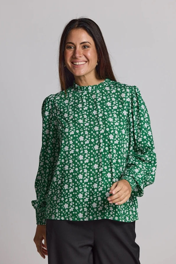 Stella + Gemma - Prospect Blouse - Green Floral