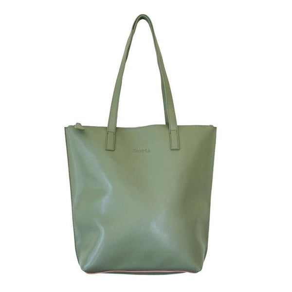 Hoopla - Small Zip Tote - Olive Green