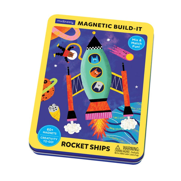 Mudpuppy - Rocket Ships Magnetic Build-It