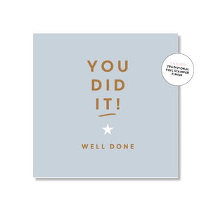 Just Smitten Mini Gift Card - Well Done! You Did It! | milk + ginger