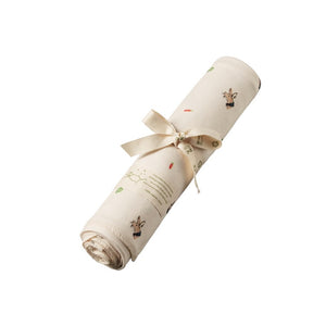 Nature Baby - Cotton Wrap - Bunny Garden Print | milk + ginger