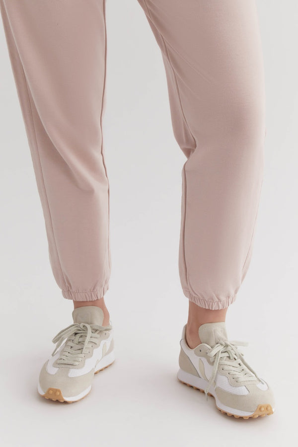 Assembly Label - Kin Fleece Trackpant - Pink Clay