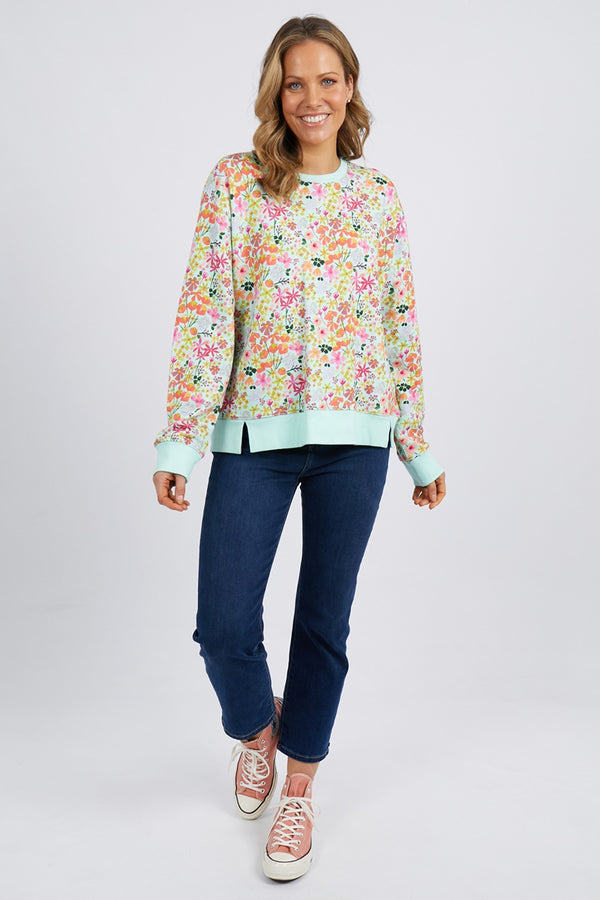 Elm - Laura Crew - Opal Blue Floral