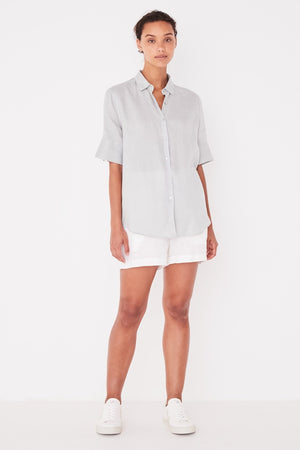 Assembly Label - Short Sleeve Shirt - Seafoam | milk + ginger