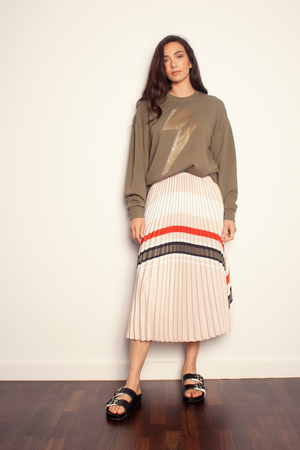 The Others - The Sunray Skirt - Sandstone Lines | milk + ginger