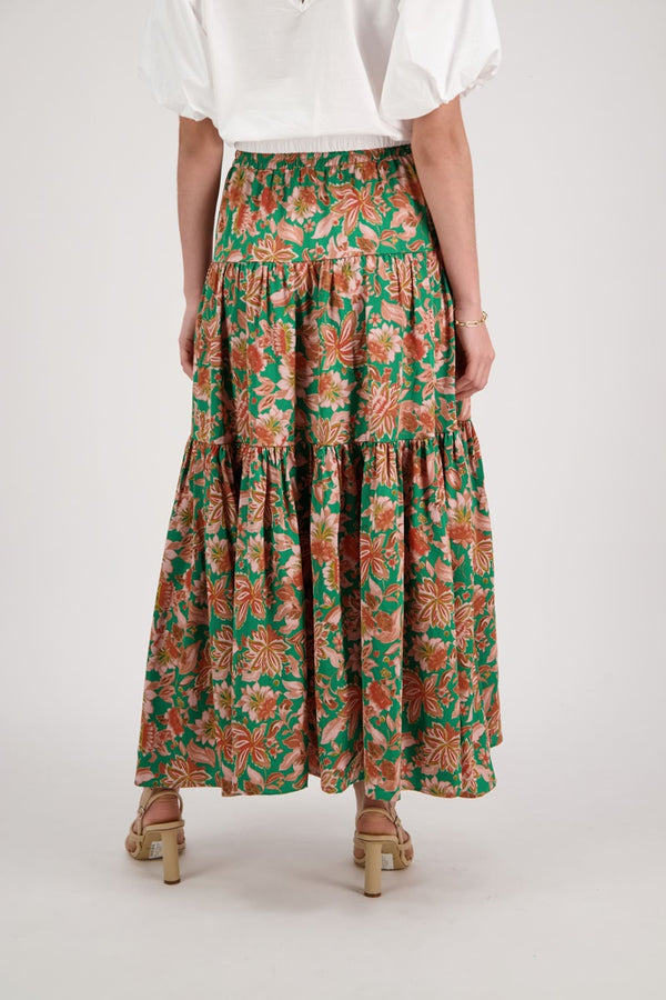 Among The Brave - Sensational Skirt - Green Floral