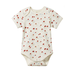 Nature Baby - Short Sleeve Body Suit - Mushroom Valley | milk + ginger
