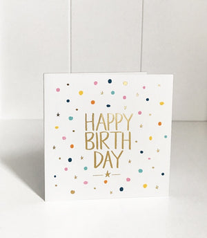 Just Smitten Mini Gift Card - Confetti Birthday | milk + ginger
