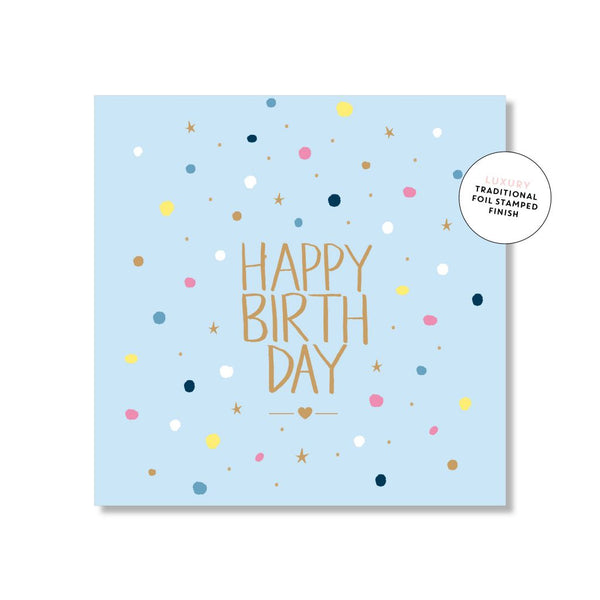 Just Smitten Mini Gift Card - Minty Confetti Birthday