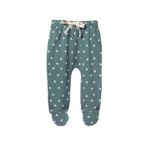Nature Baby - Footed Rompers - Chamomile Print | milk + ginger