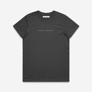 Status Anxiety - Think It Over Tee - Coal | milk + ginger