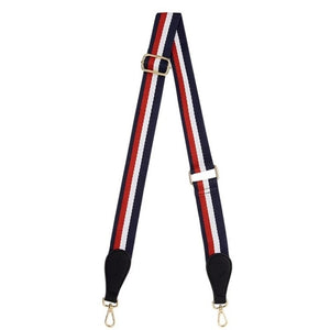 Elms + King - Accent Strap - Navy Tri Colour w/ Black Tab | milk + ginger