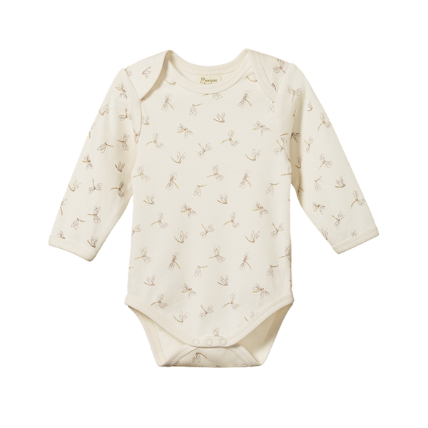 Nature Baby - Long Sleeve Body Suit - Dragonfly Print