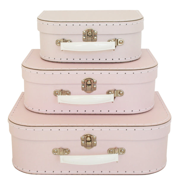 Alimrose Kids Suitcase Set in Pale Pink