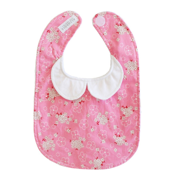Alimrose - Peter Pan Collar Bib Pink Bouquet | milk + ginger