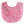 Load image into Gallery viewer, Alimrose Scallop Edge Bib in Pink Ivory
