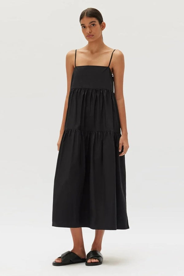 Assembly Label - Sandy Poplin Dress - Black