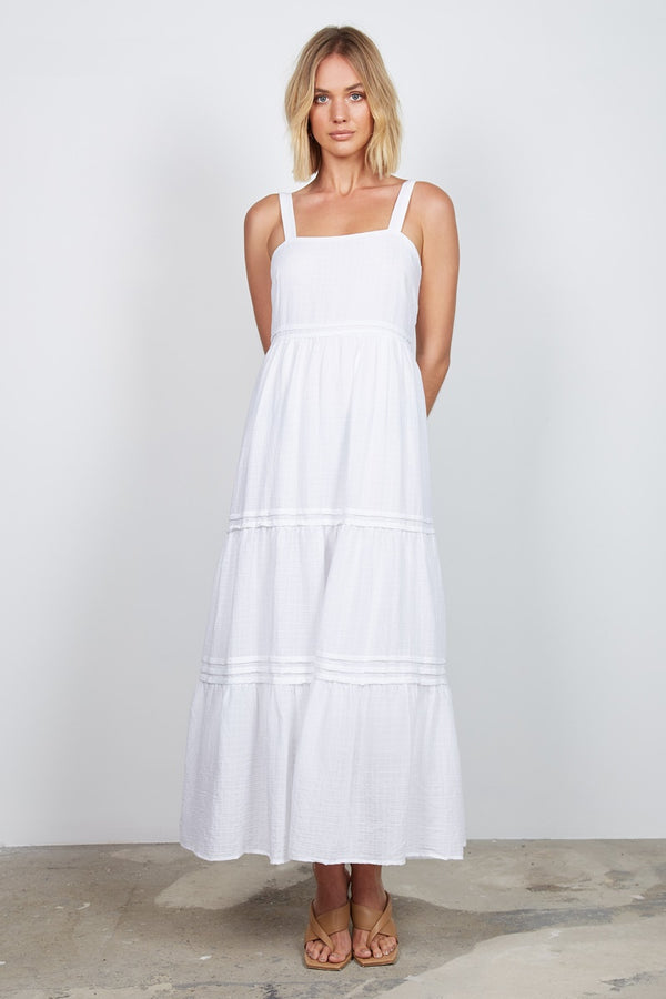 Wish - Balmoral Midi Dress - White | milk + ginger