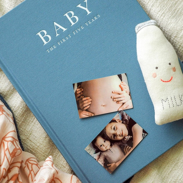 Write to Me - Baby Journal - Birth to Five Years - Blue | milk + ginger