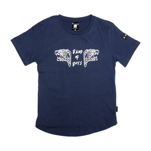 Band of Boys Tee Double Leopard in Navy