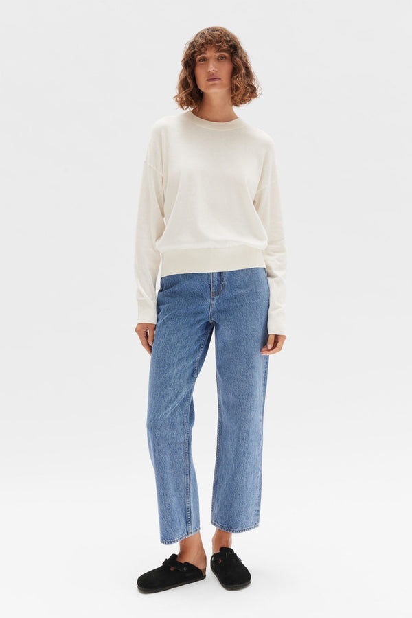 Assembly Label - Cotton Cashmere Lounge Sweater - Cream