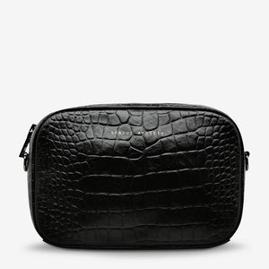 Status Anxiety - Plunder Bag - Black Croc Emboss | milk + ginger