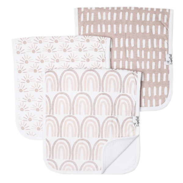 Copper Pearl - Burp Cloths 3 Pack - Bliss