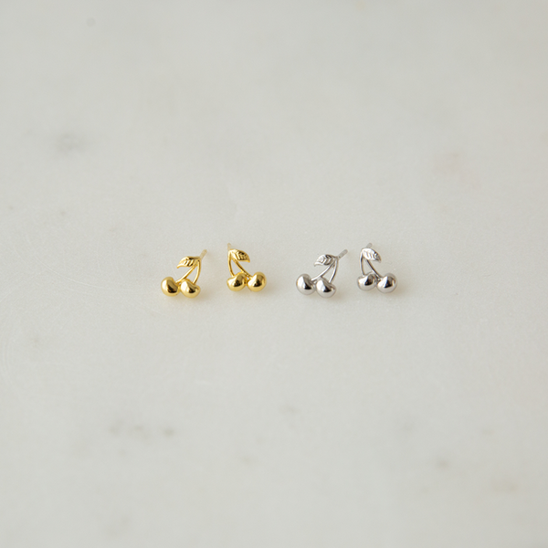 Sophie - Cherry Bomb Studs - Gold